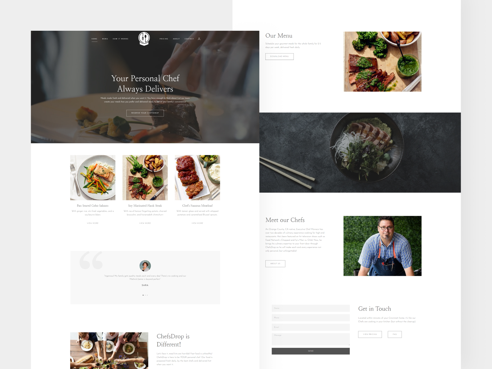 Chefsdrop Website Design and Development