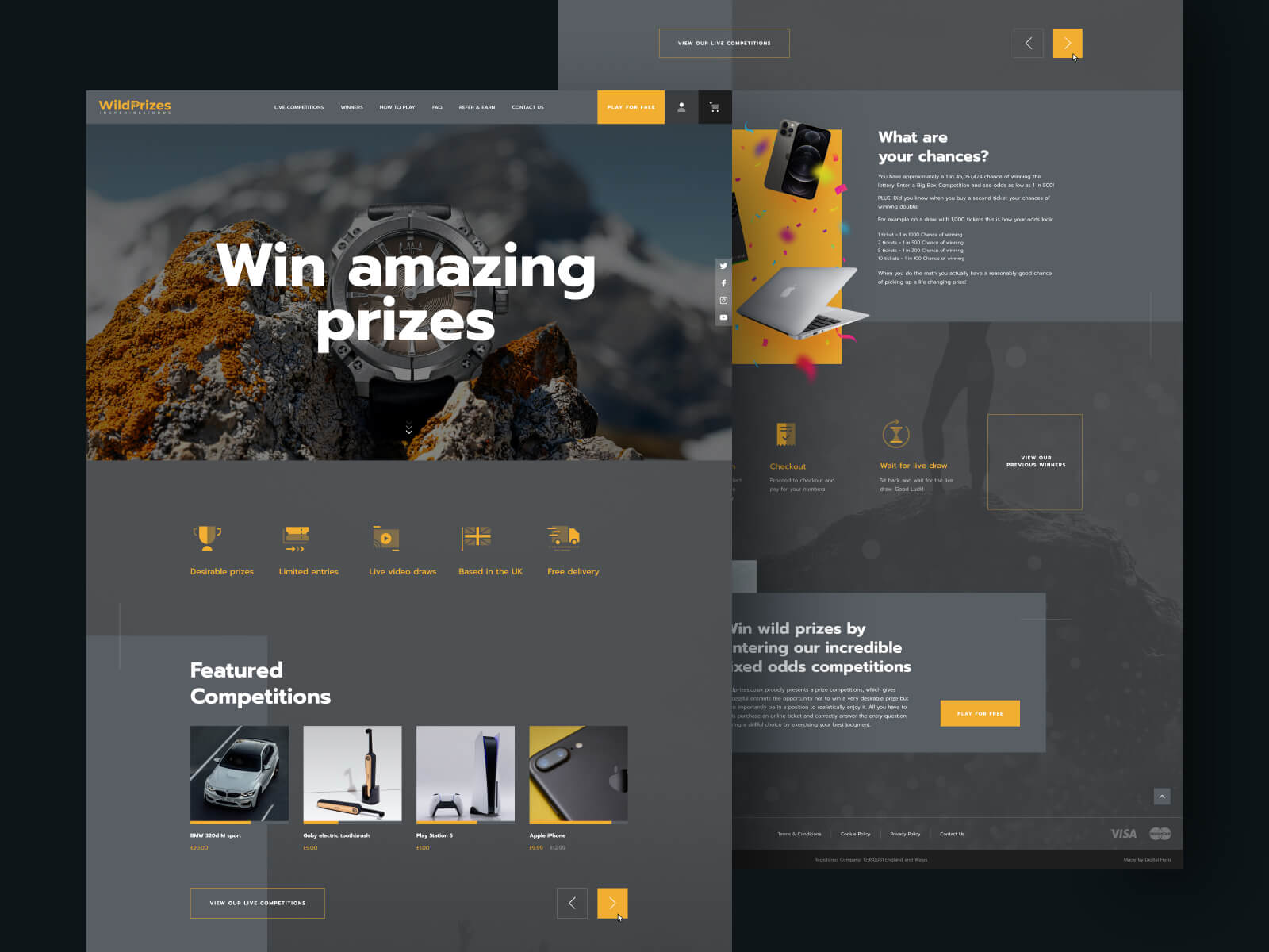 Win amazing Prizes - WildPrizes Web