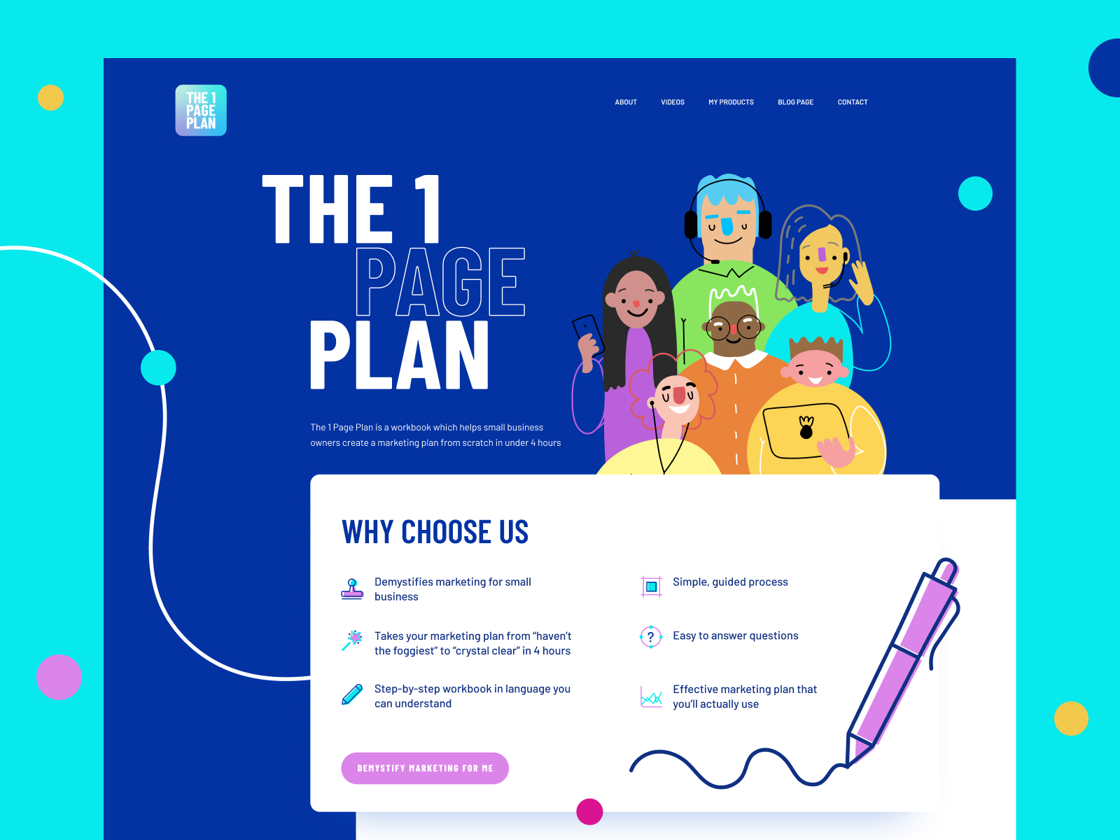 One Page Plan Website Design and Development